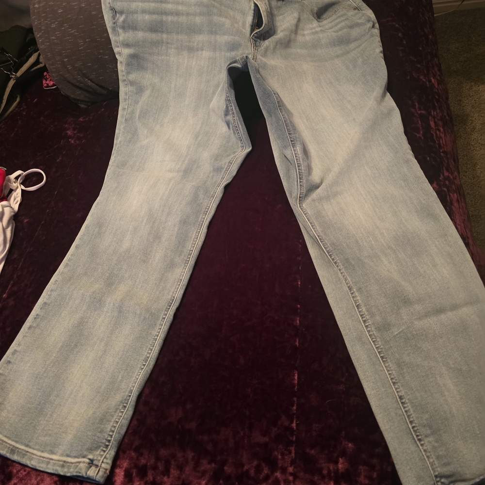 Maurices Light Blue Flare Jeans